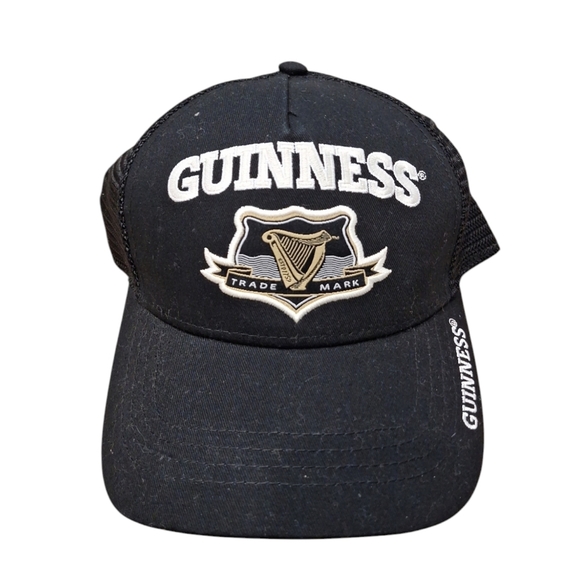 Guinness Black SnapbackTrucker Hat Baseball Cap - Picture 1 of 5
